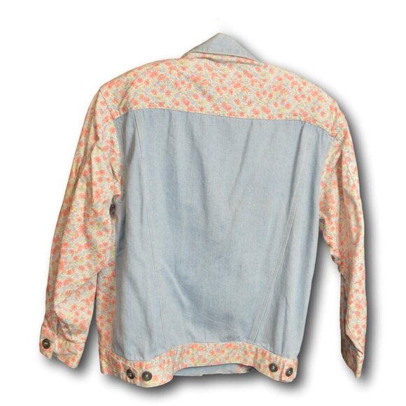 Vintage SK Wear Floral Denim Jacket - Y2K Style Size: P - Picture 4 of 4